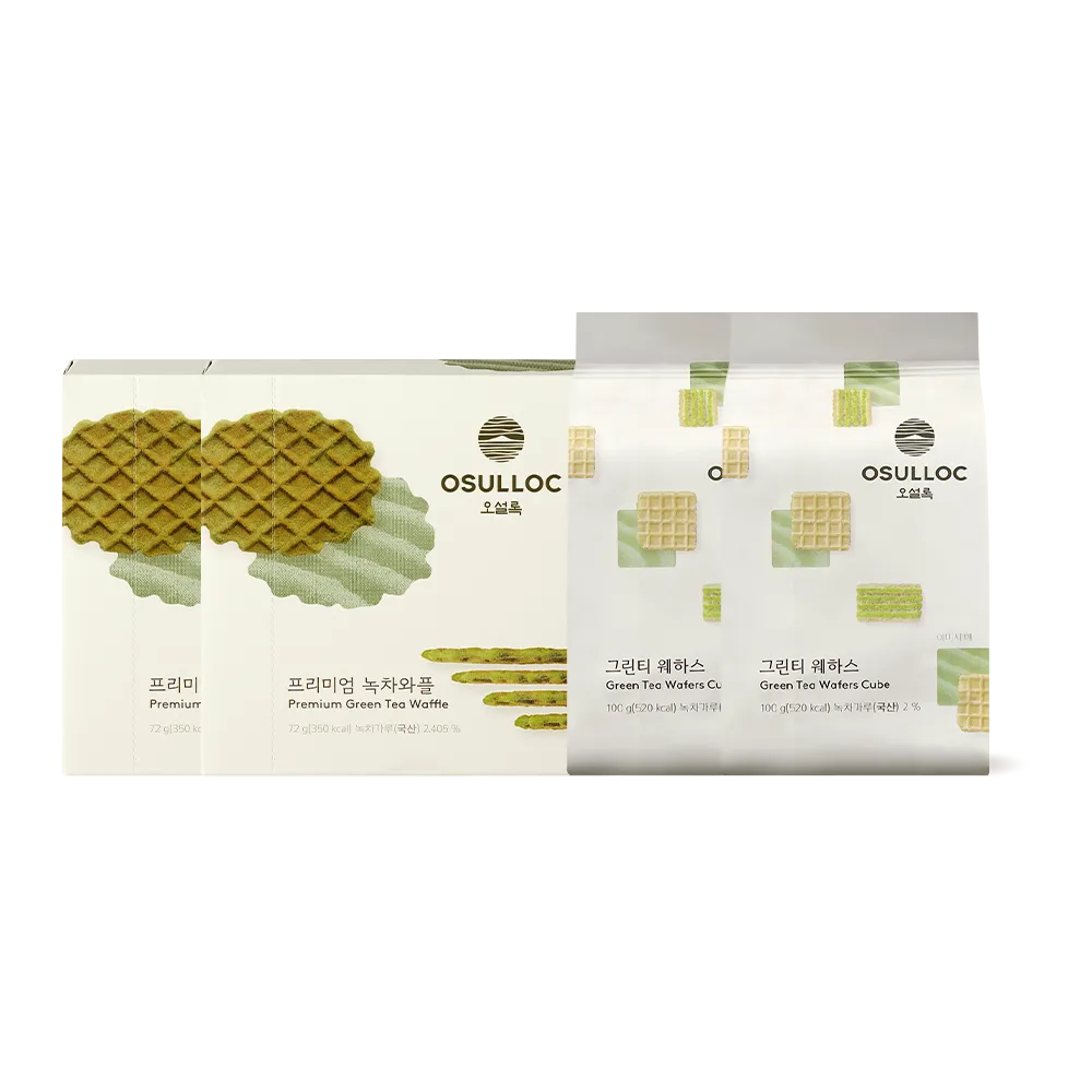 그린티 웨하스&와플 세트