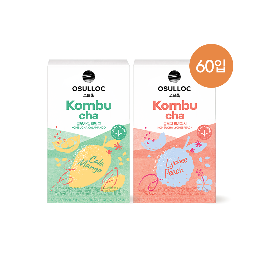 콤부차 깔라망고 30입 + 리치피치 30입