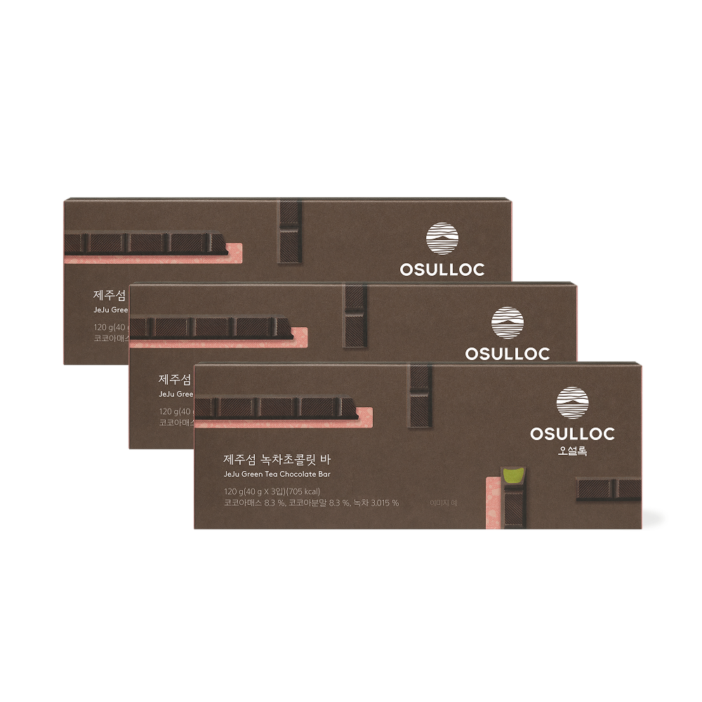 제주섬 녹차 초콜릿바 3EA