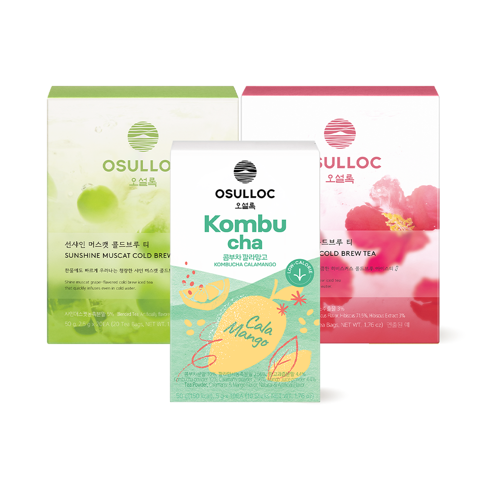 콤부차 깔라망고 & 머스캣 & 스윗 히비스커스 콜드브루 티