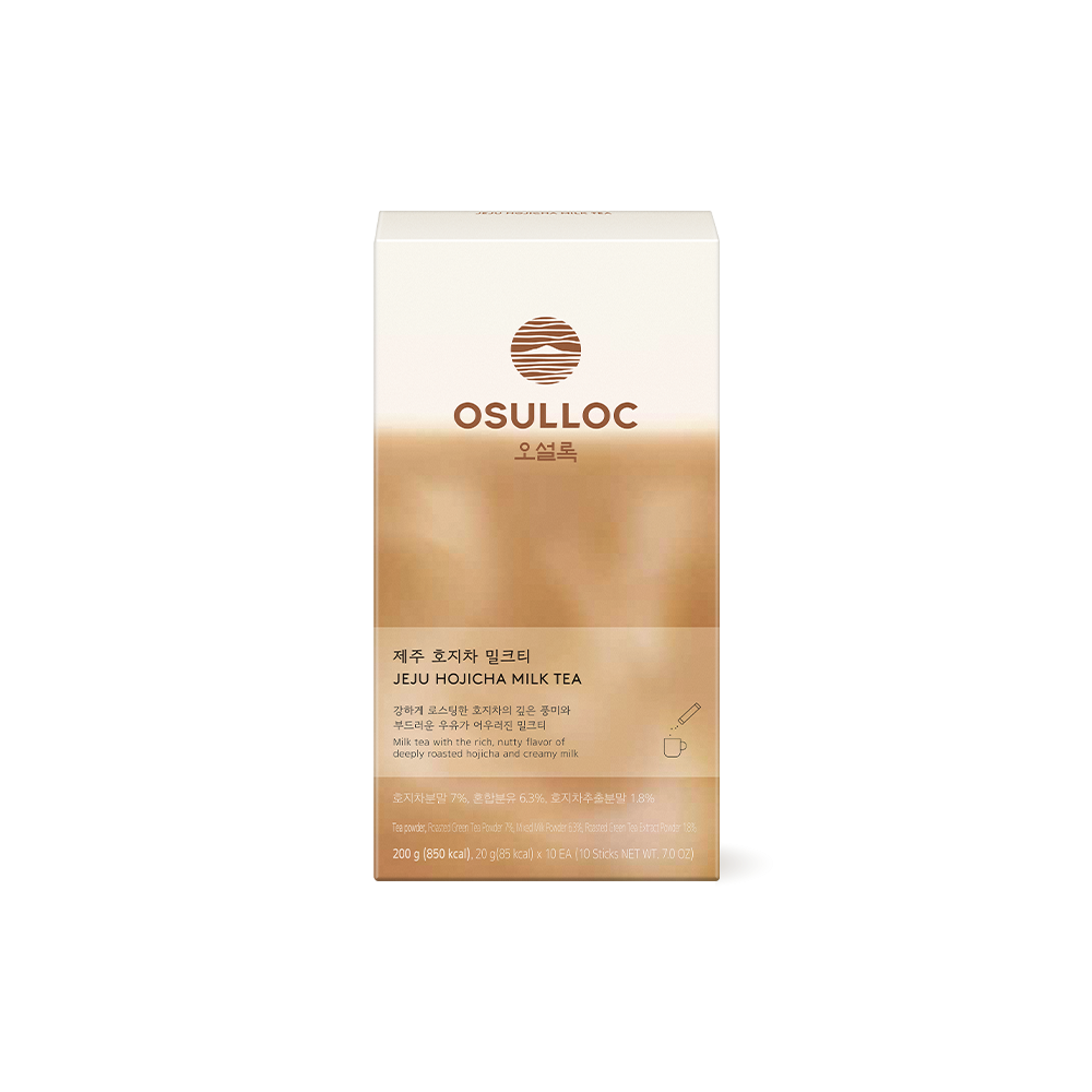 제주 호지차 밀크티