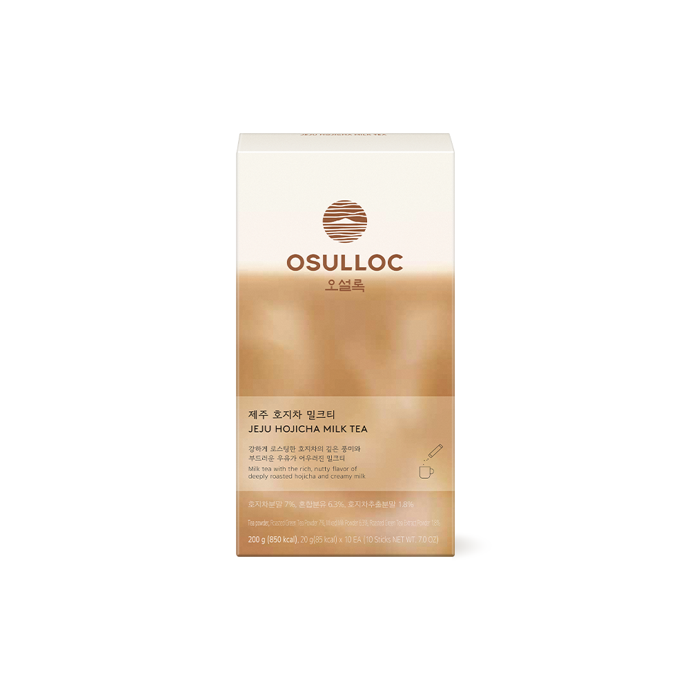 제주 호지차 밀크티