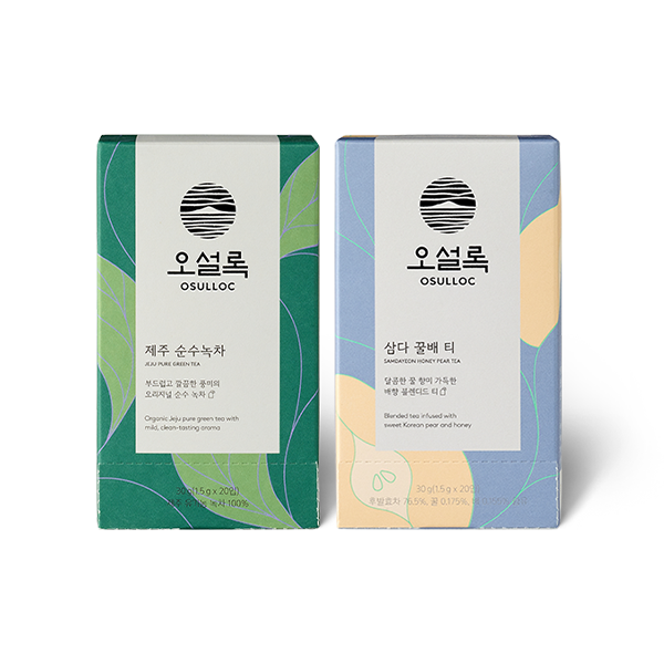 제주 순수녹차&삼다 꿀배 티