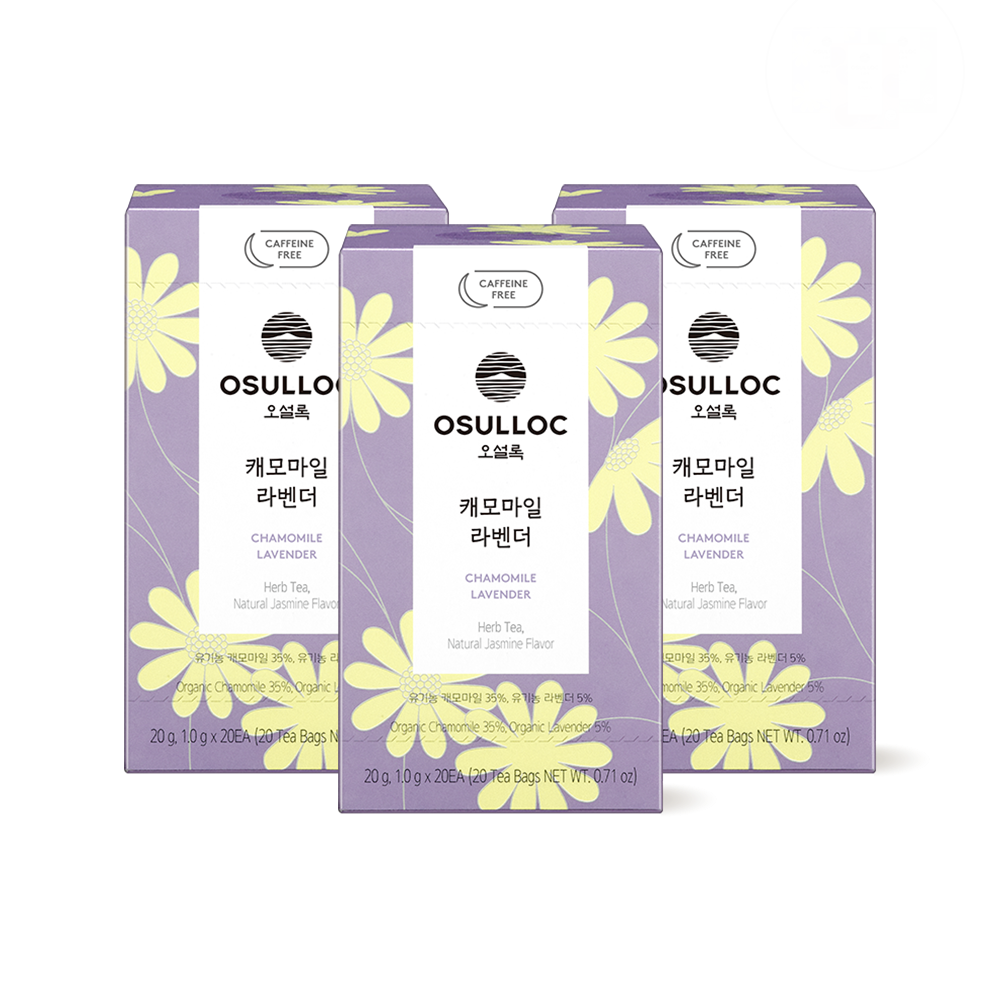 [유기농, 무카페인] 캐모마일 라벤더 20입 3EA
