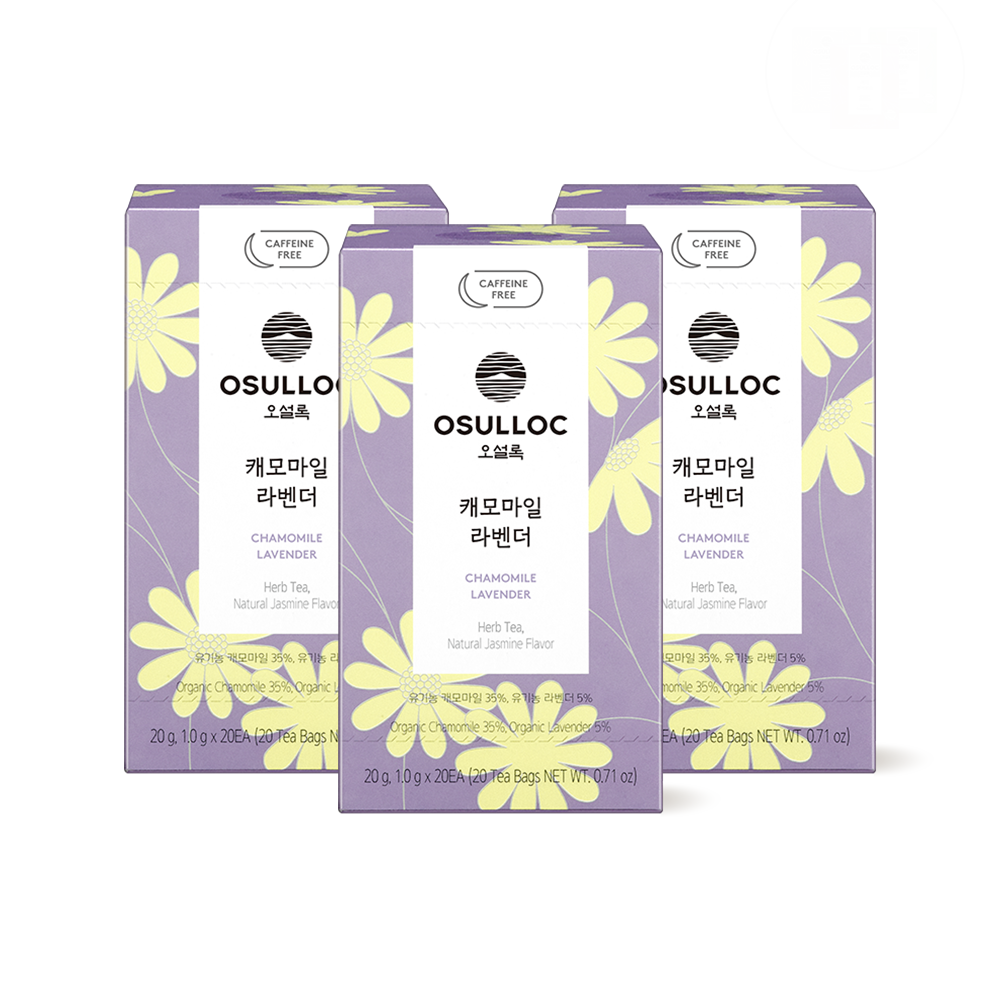 [유기농, 무카페인] 캐모마일 라벤더 20입 3EA
