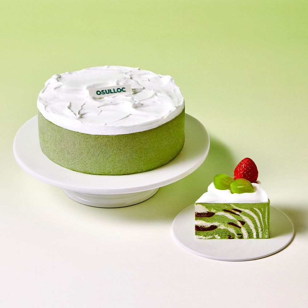 그린티 요거트 아이스크림 케이크