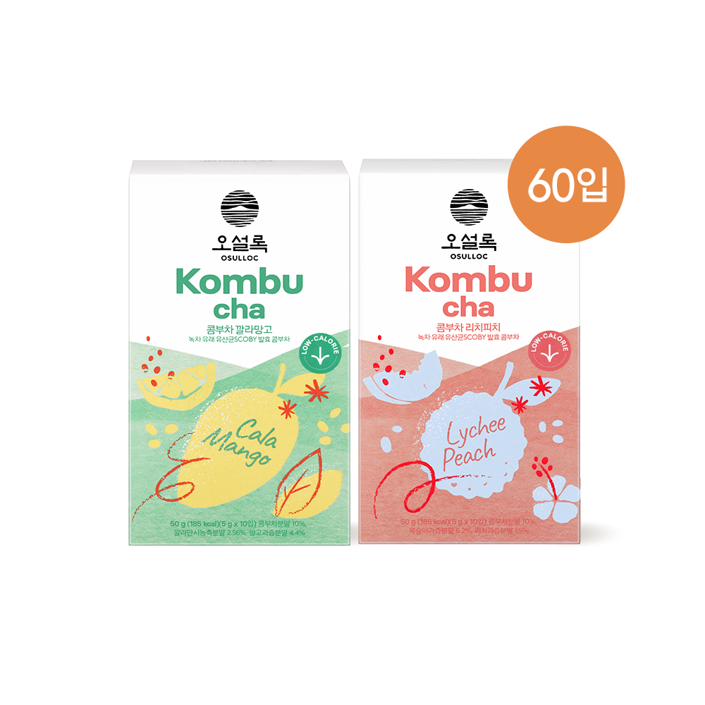 콤부차 깔라망고 30입 + 리치피치 30입