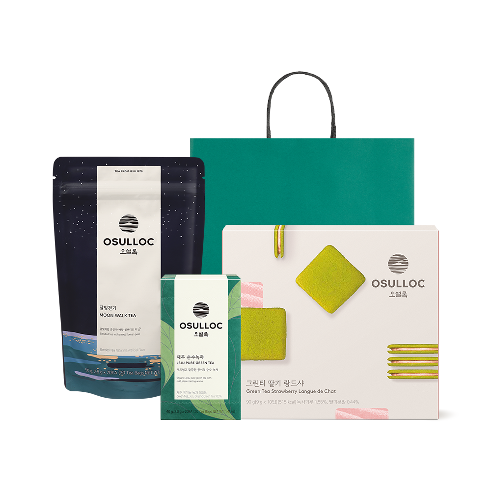 달빛&녹차 딸기 랑드샤 티타임