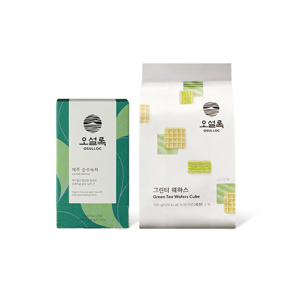 제주 순수녹차&그린티 웨하스