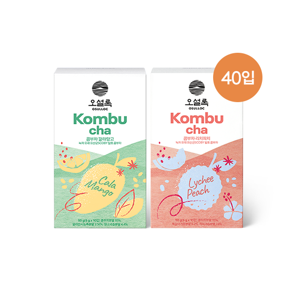 콤부차 깔라망고&리치피치 40입