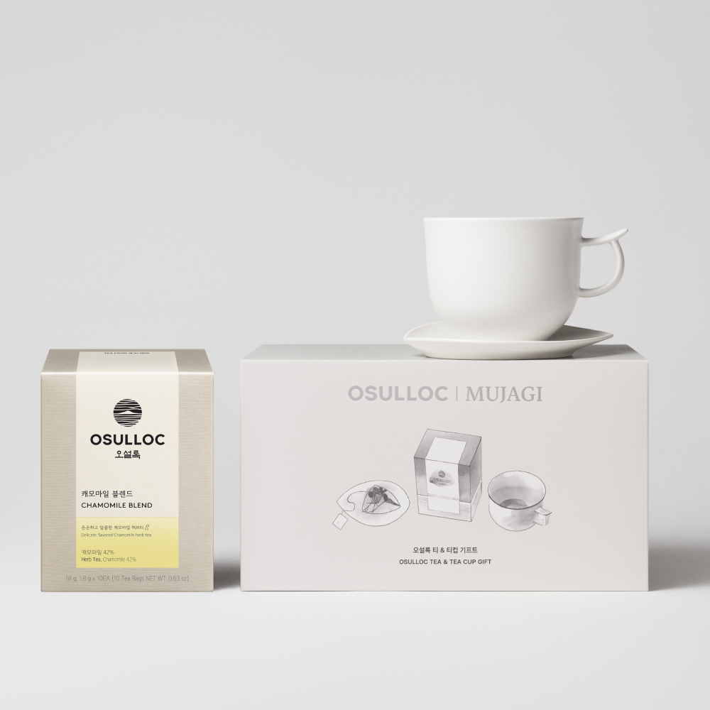 [무자기] 티 컵 & 캐모마일 블렌드 기프트