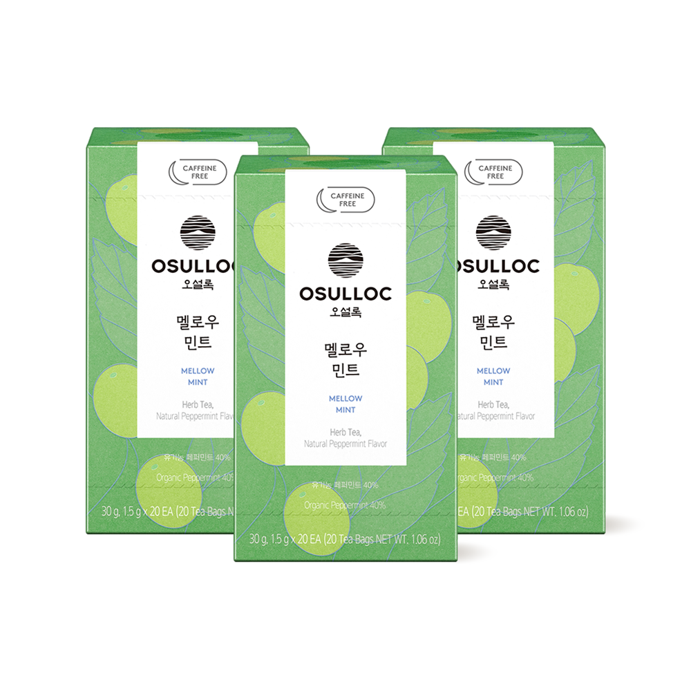 [유기농, 무카페인] 멜로우 민트 3EA