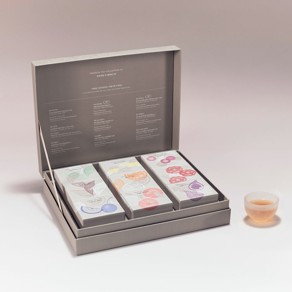 프리미엄 티 컬렉션 9종 90입 + 베이직 머그 350ml