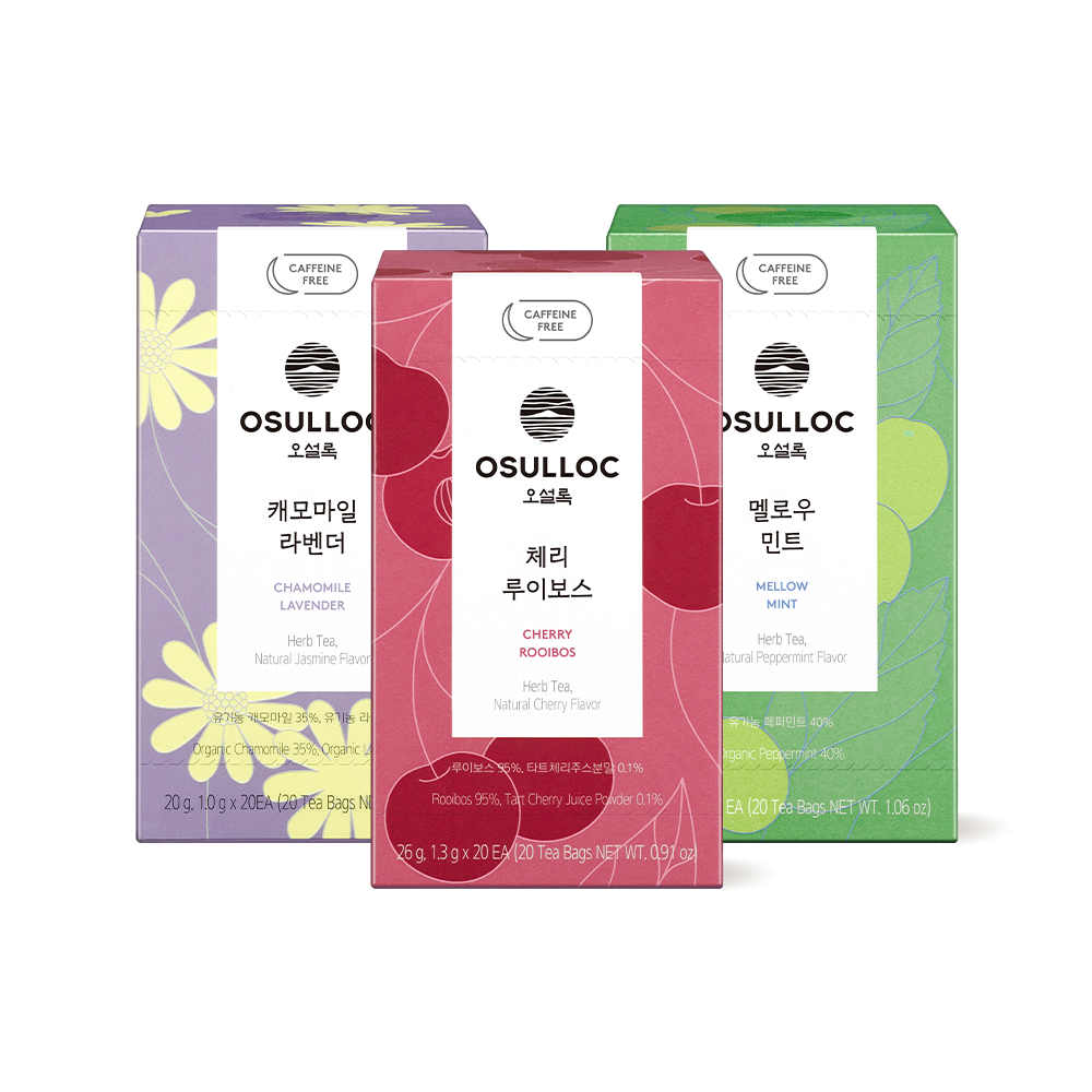 [무카페인] 신상 허브티 3종