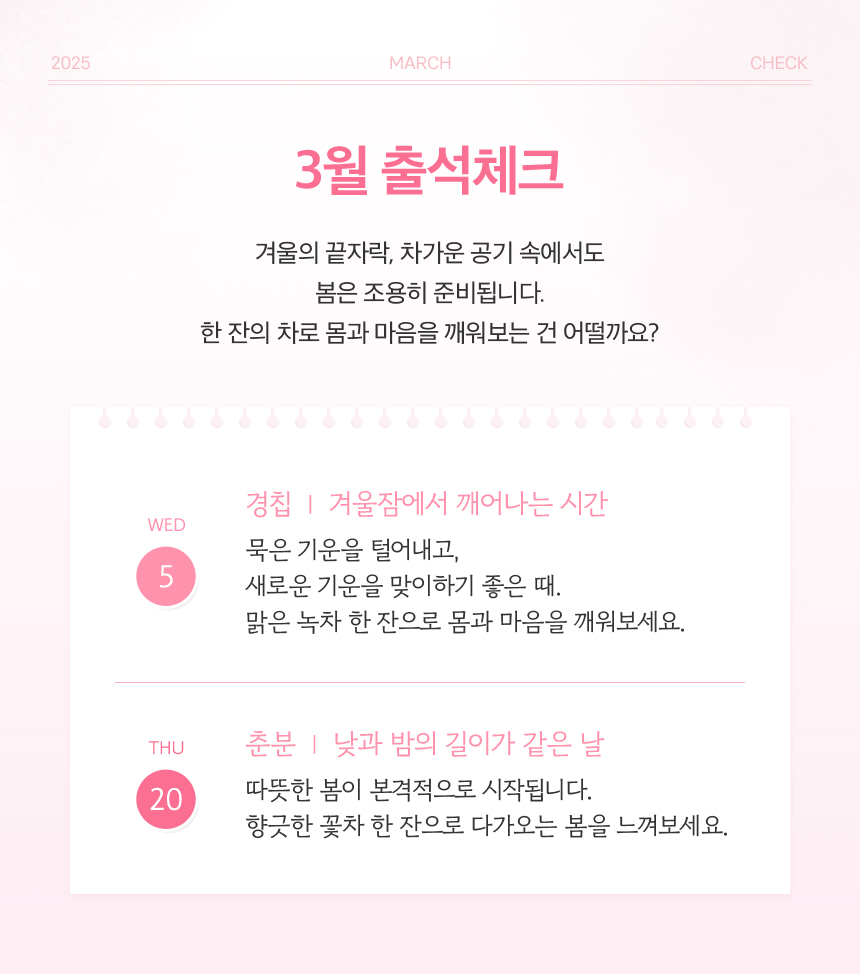 3월 출석체크