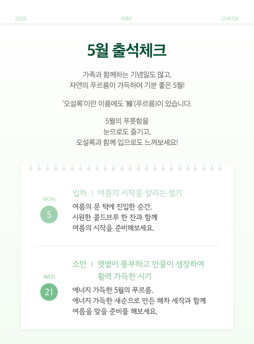 5월 출석체크