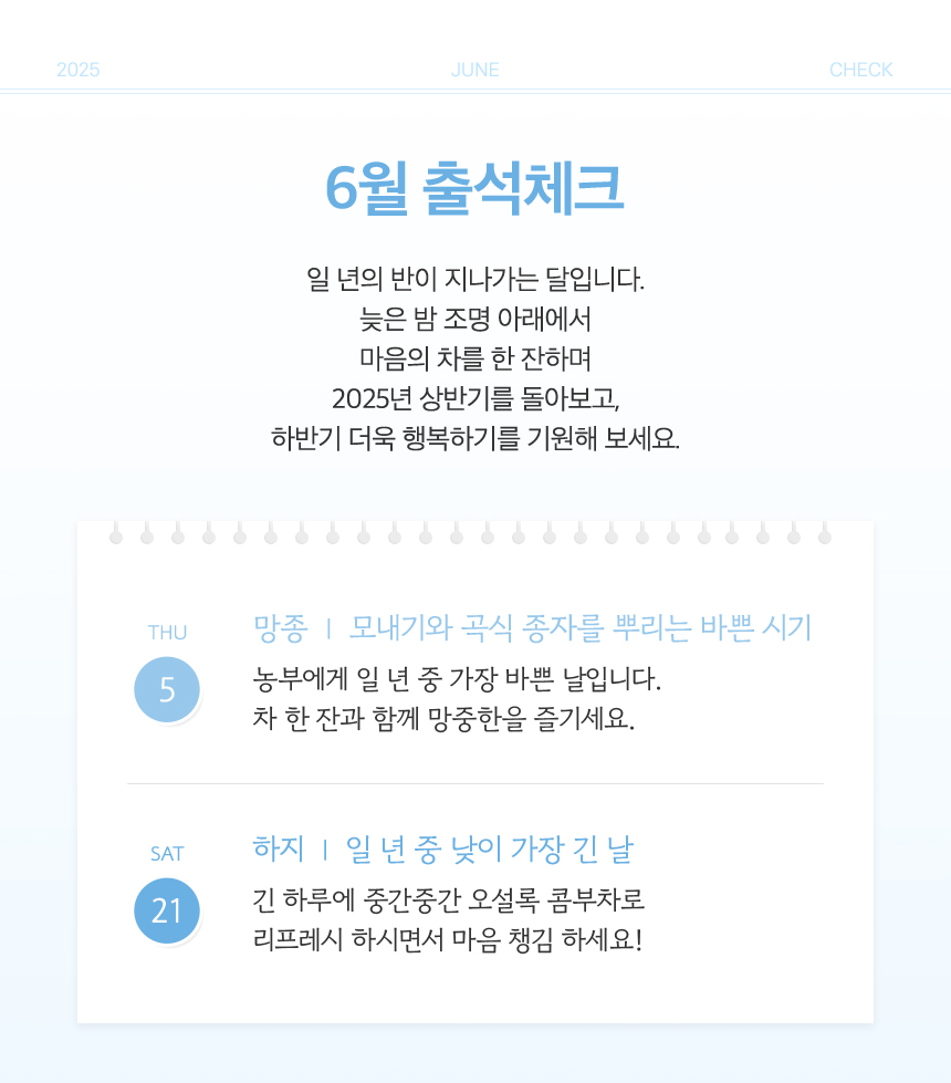 6월 출석체크
