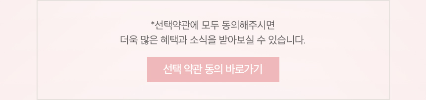 선택 약관 동의 안내