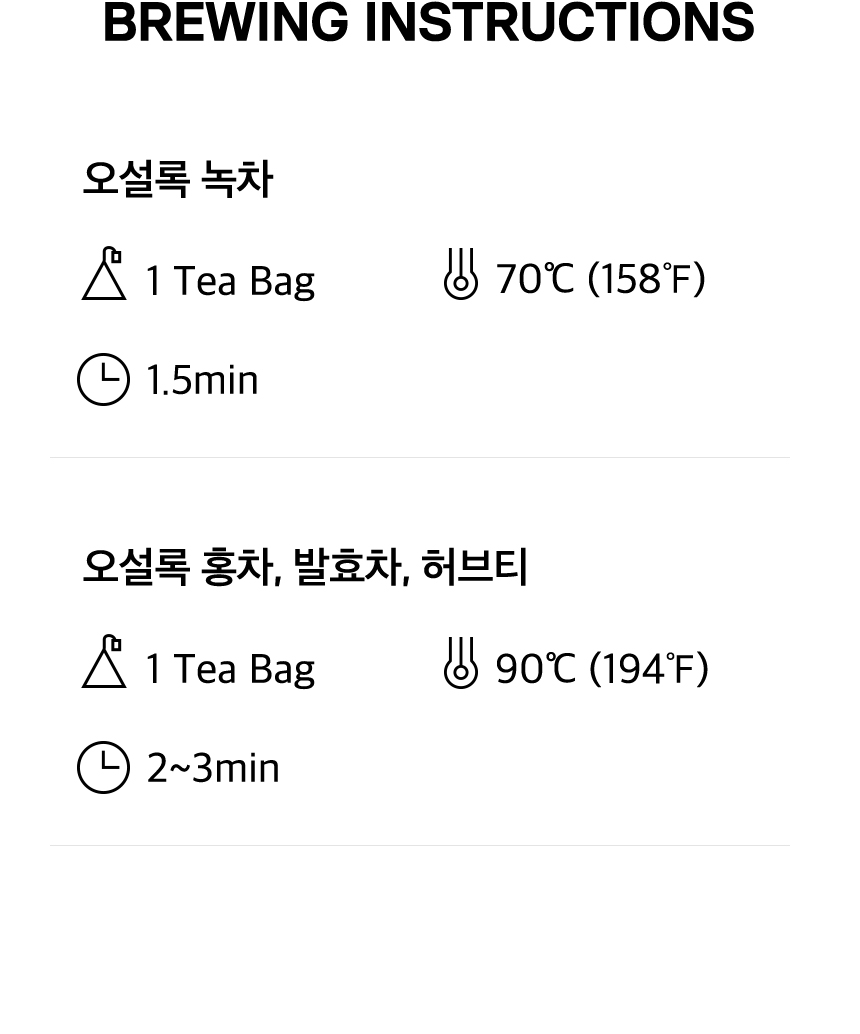 마스터 블렌드 BREWING INSTRUCTIONS