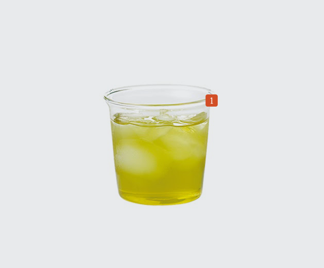 킨토 캐스트 그린티글라스 180ml 제품 특징