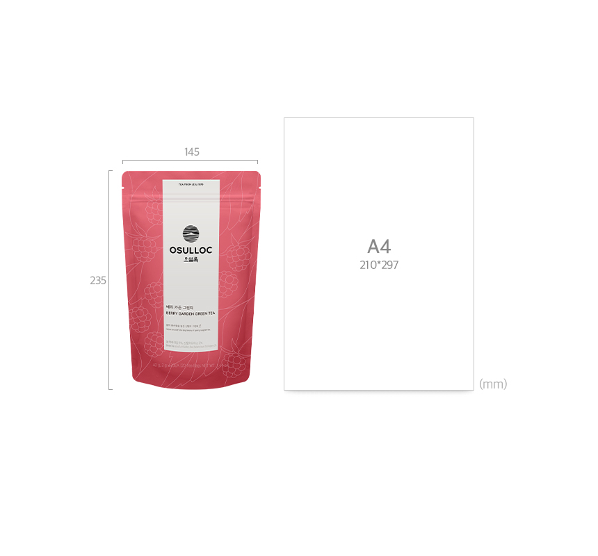 베리 가든 그린티 20입 Sizes