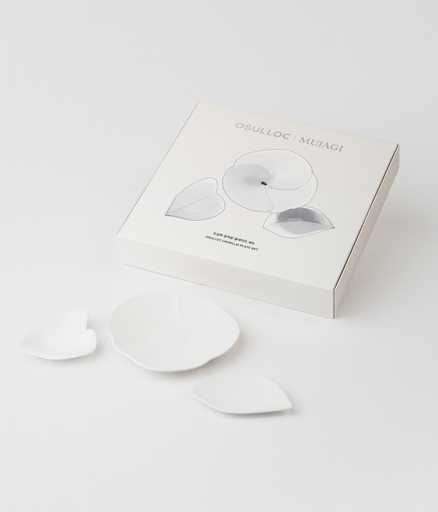 오설록 동백꽃 플레이트 세트