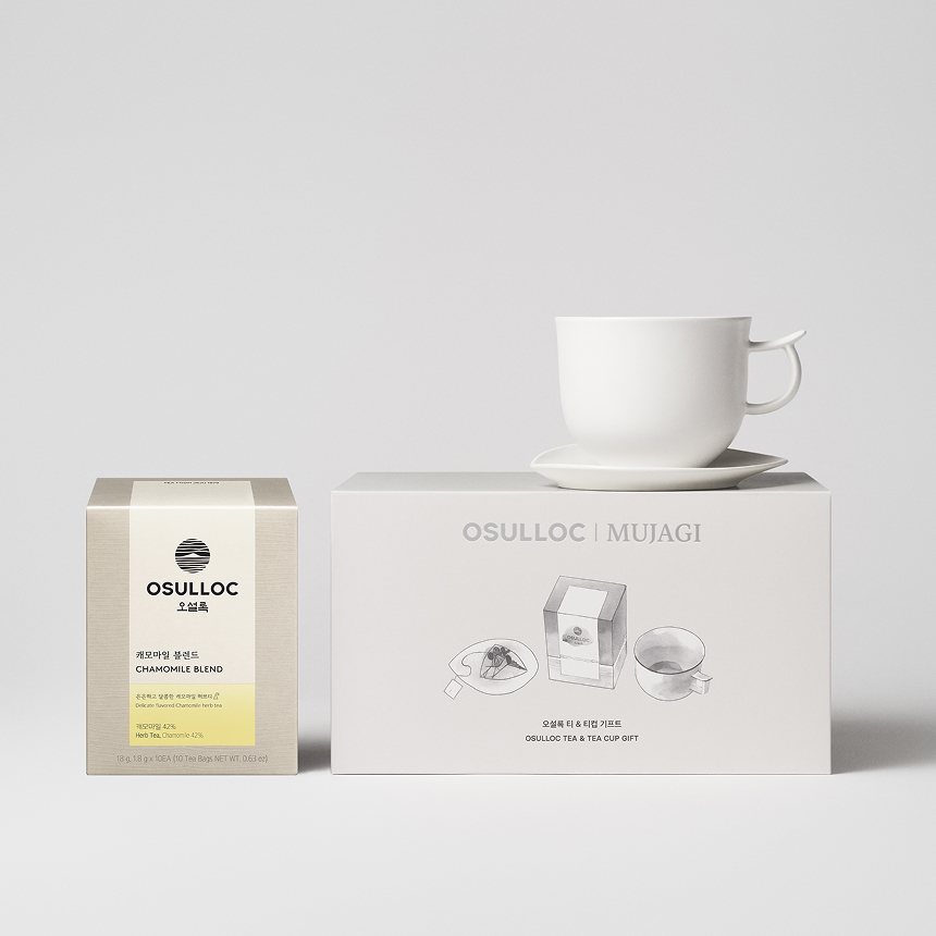 무자기 티 컵 & 캐모마일 기프트